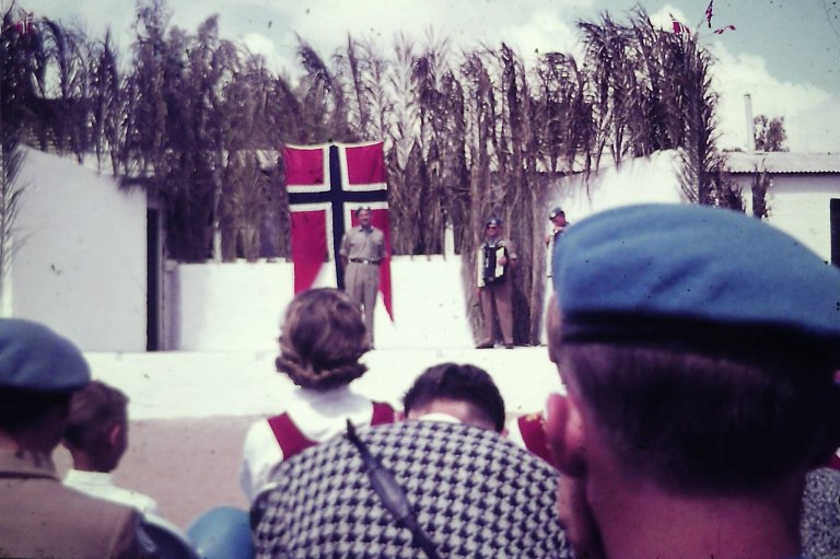 Tale foran flagg