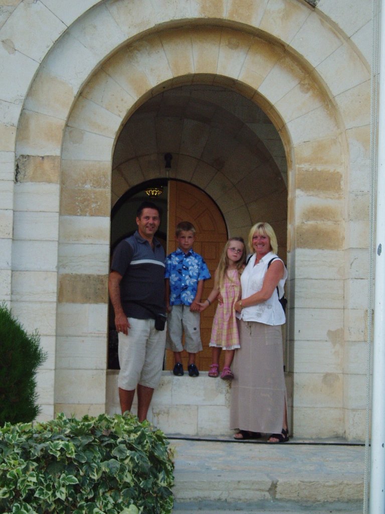 Familien i UNTSOs hovedkvarter i Jerusalem